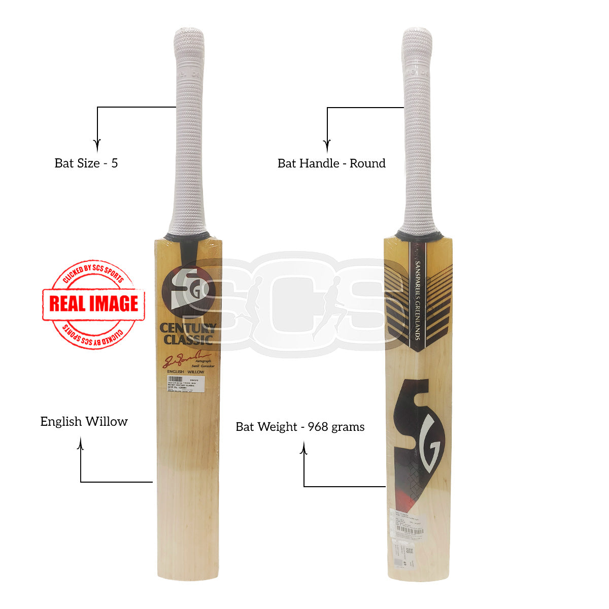SG Century Classic English Willow Cricket Bat