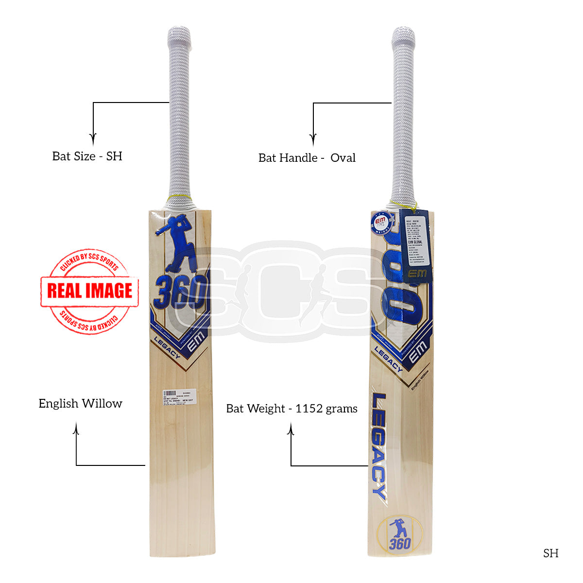 EM 360 Legacy English Willow Cricket Bat