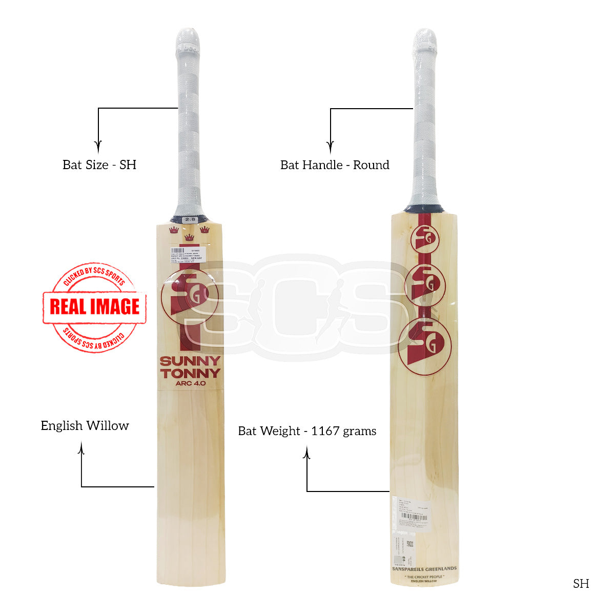 SG Arc 4.0 (Sunny Tonny) English Willow Cricket Bat
