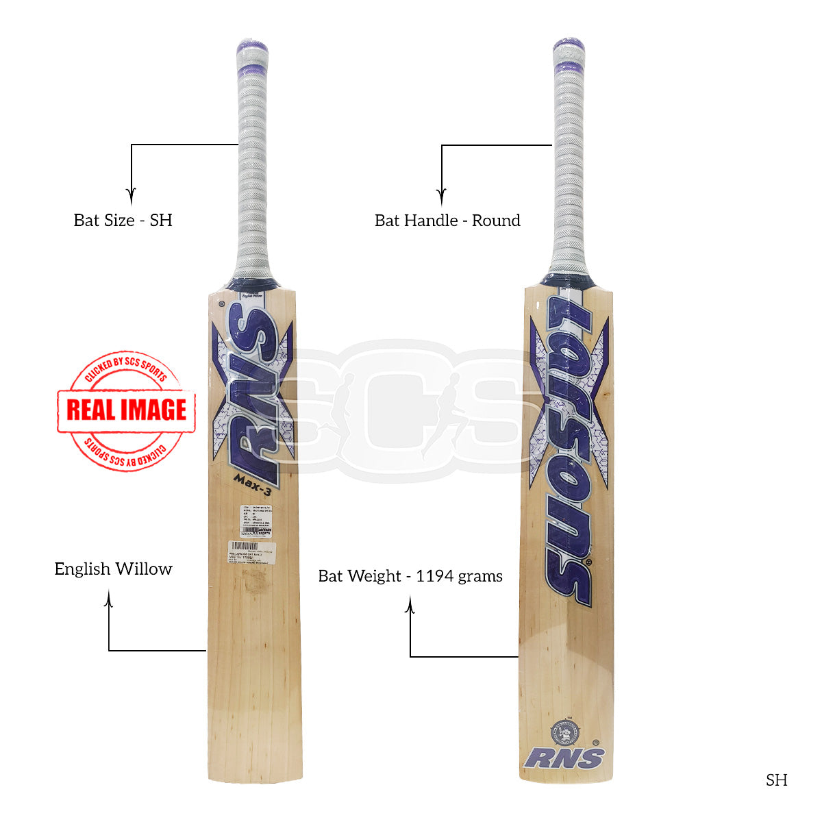 RNS Larson Max 3 English Willow Cricket Bat