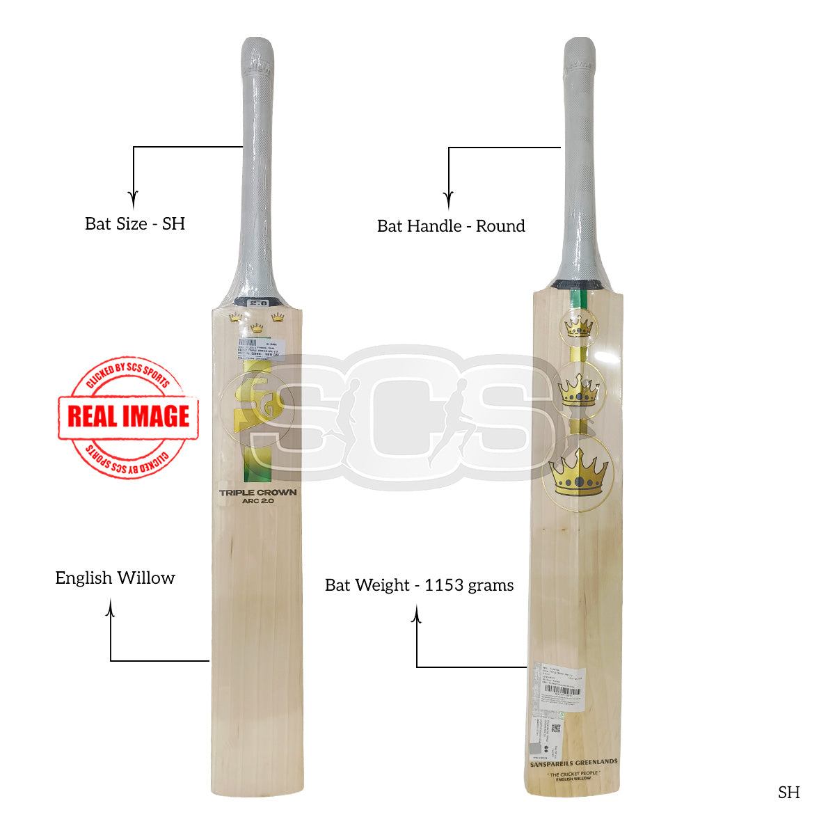 SG Triple Crown Arc 2.0 English Willow Cricket Bat