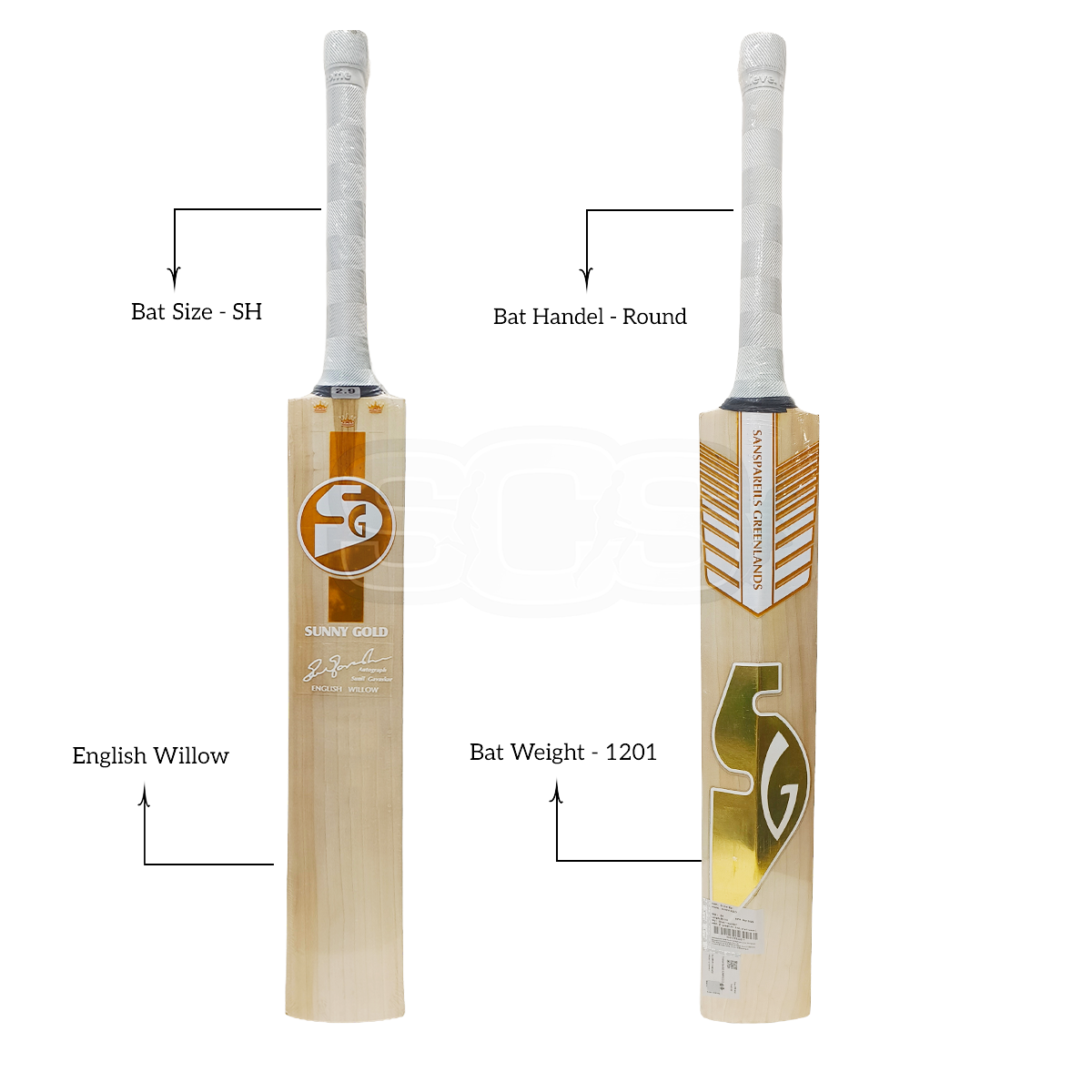 SG Sunny Gold English Willow Cricket Bat