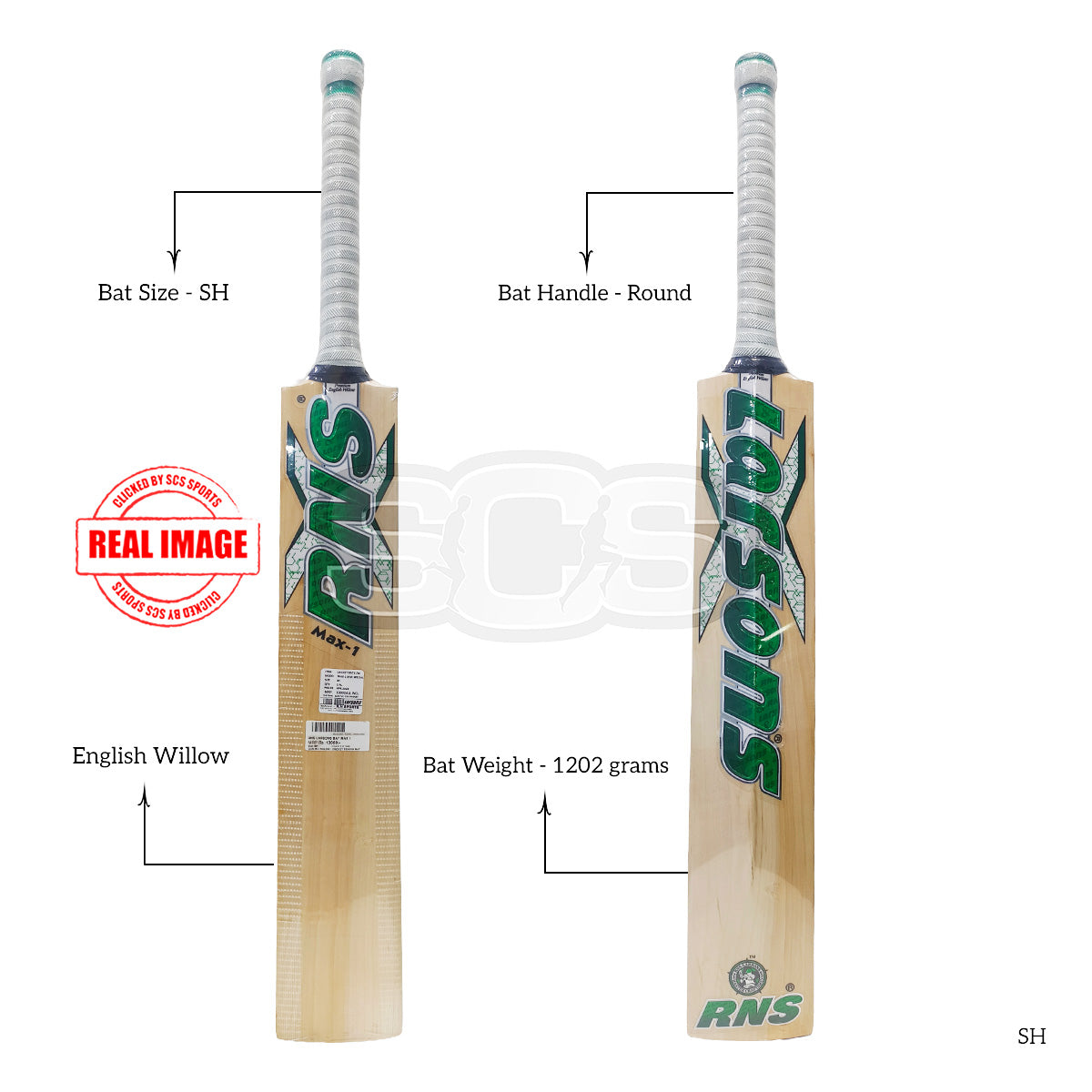 Buy RNS Larson Max 1 English Willow Cricket Bat Online - SCS Sports