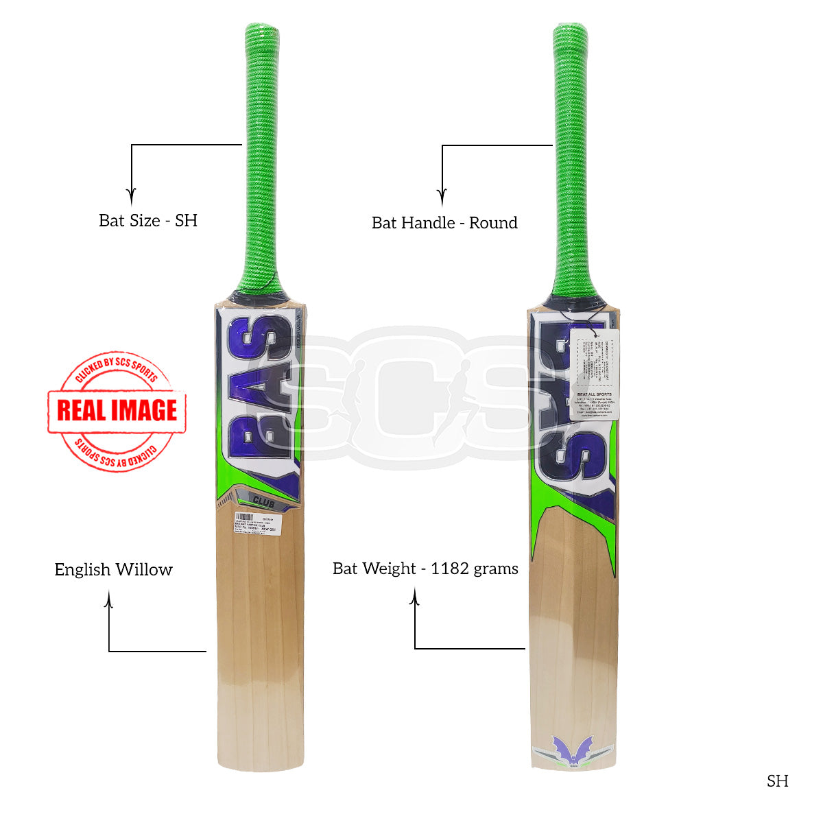 BAS Vampire Club English Willow Cricket Bat