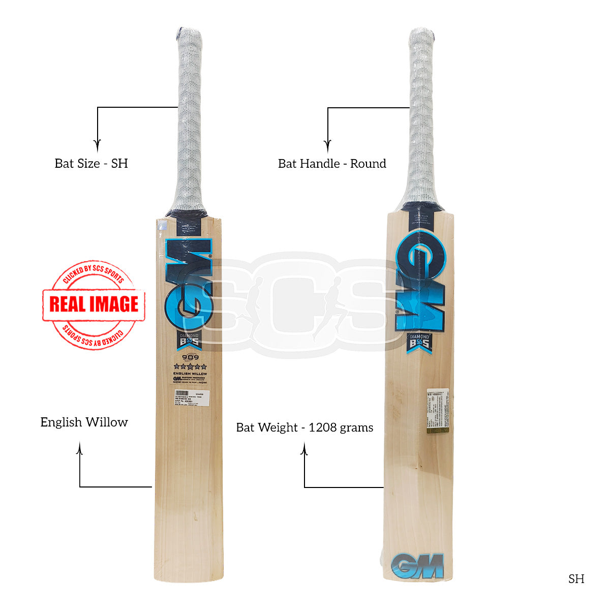 GM Diamond 909 English Willow Cricket Bat