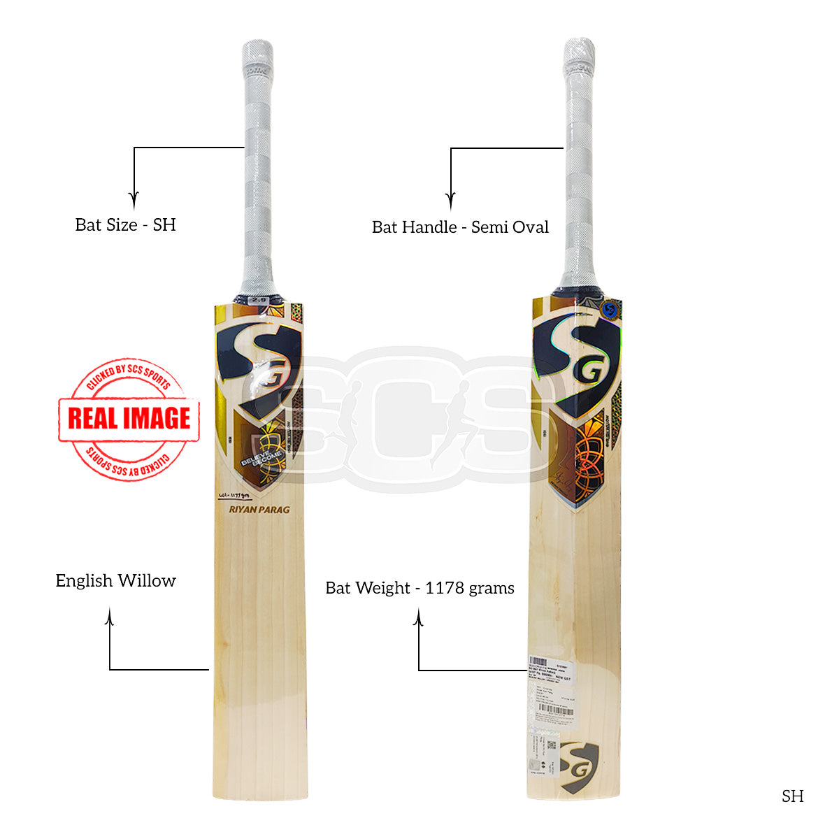 SG Ryan Parag English Willow Cricket Bat