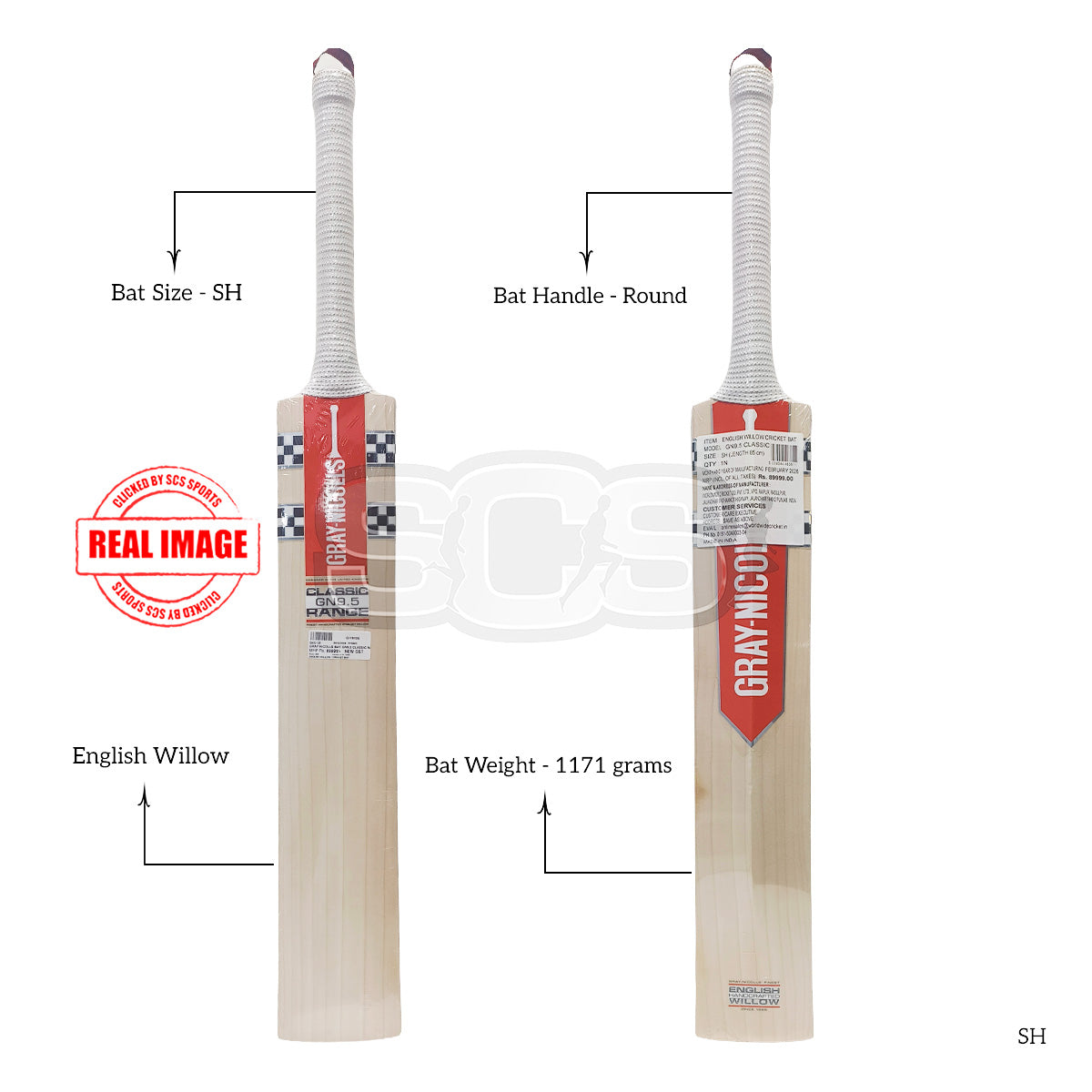 Gray-Nicolls GN9.5 CLASSIC RANGE English Willow Cricket Bat