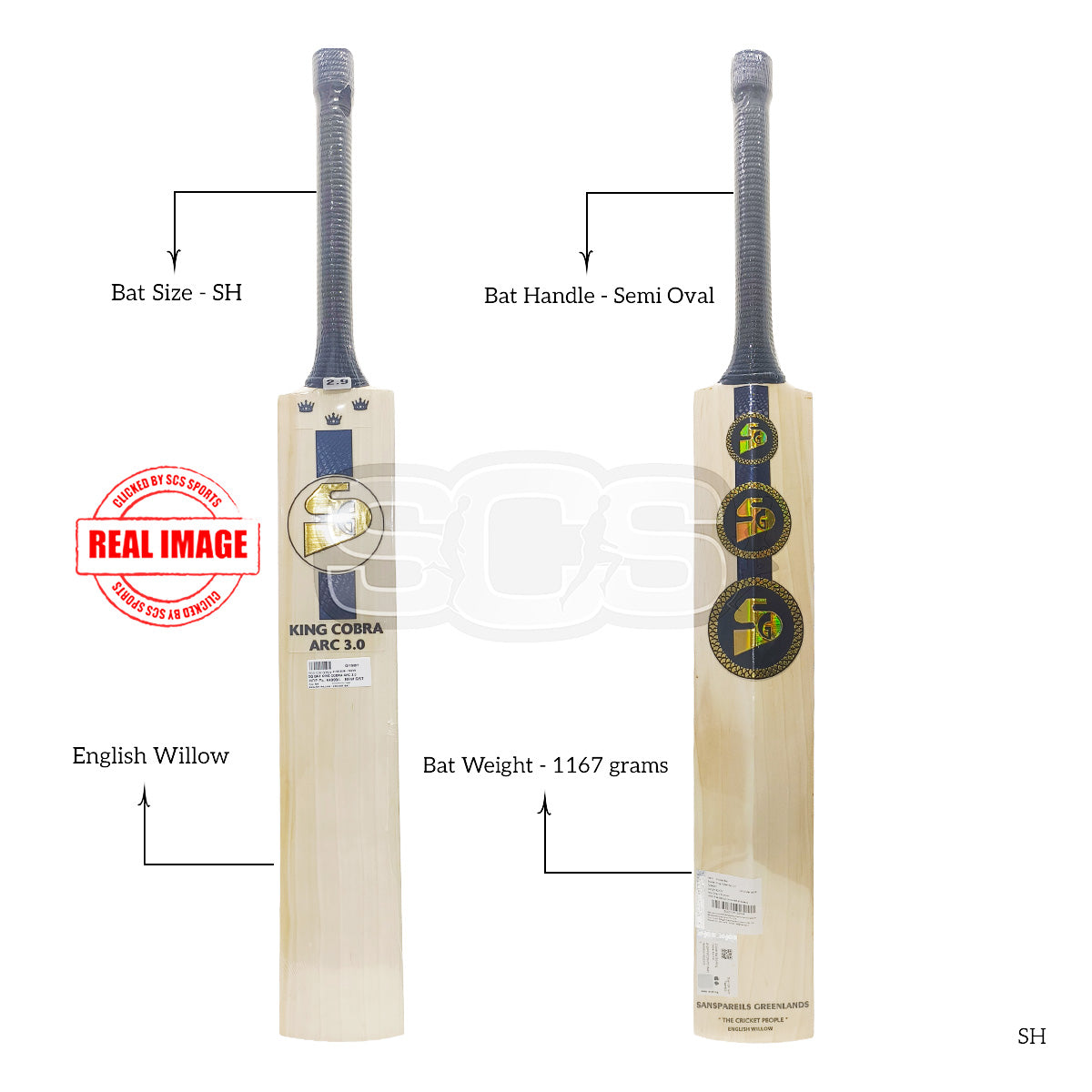 SG King Cobra Arc 3.0 English Willow Cricket Bat