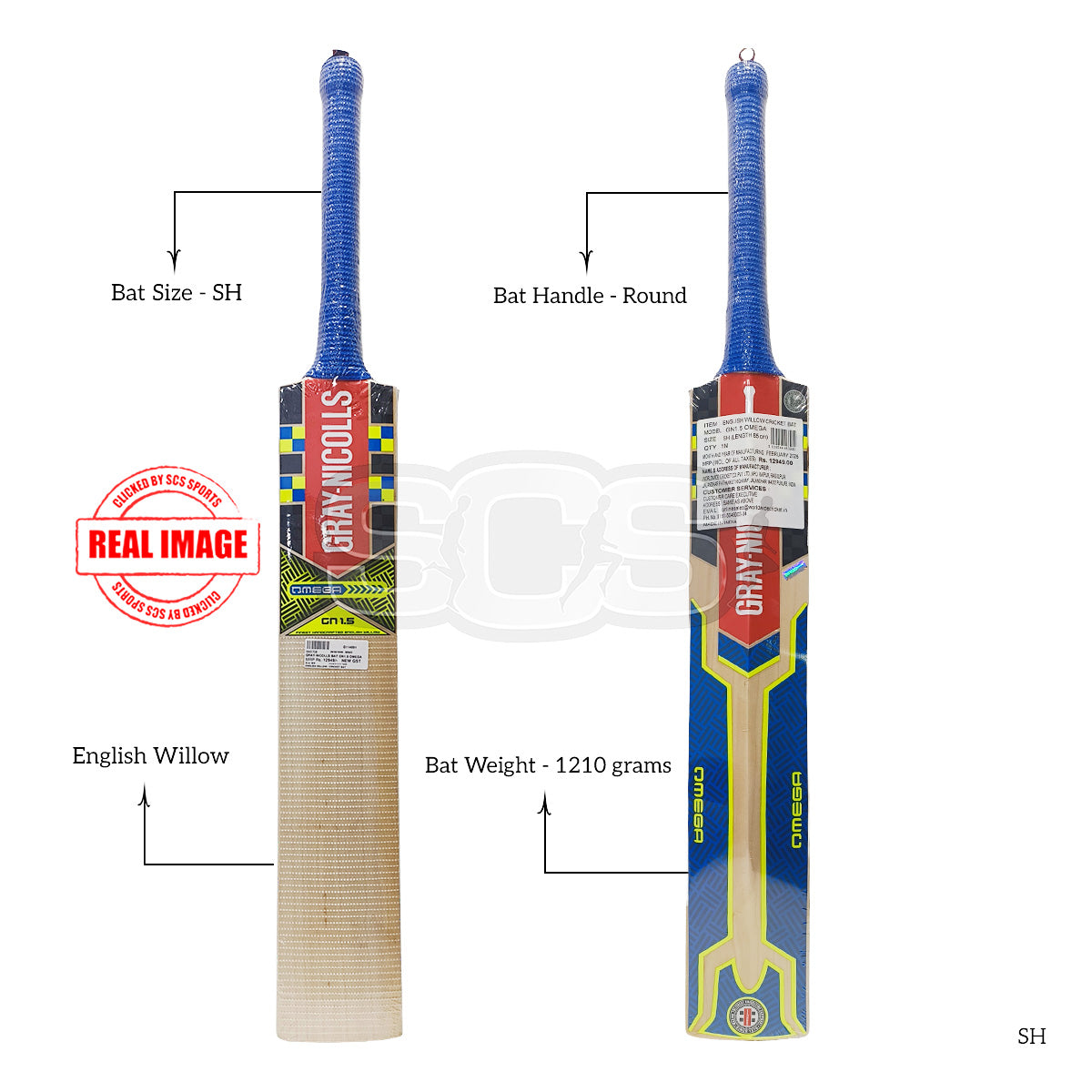 Gray-Nicolls GN1.5 Omega English Willow Cricket Bat