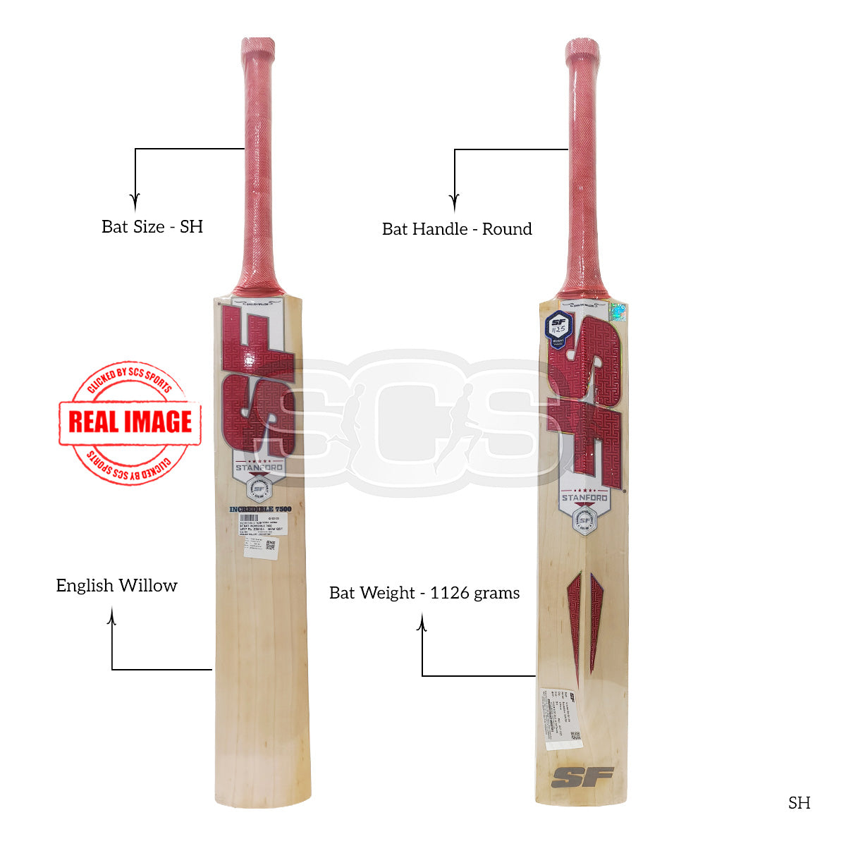 SF Incredible 7500 English Willow Cricket Bat