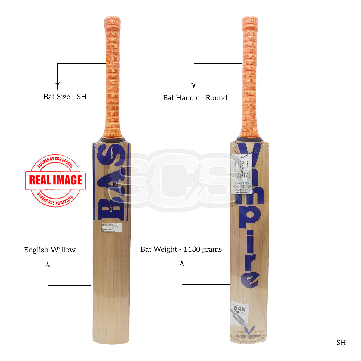 BAS Msd Player English Willow Cricket Bat