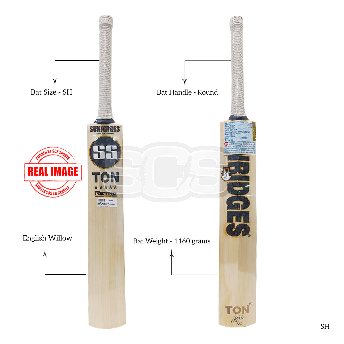 SS Retro 5 Star English Willow Cricket Bat