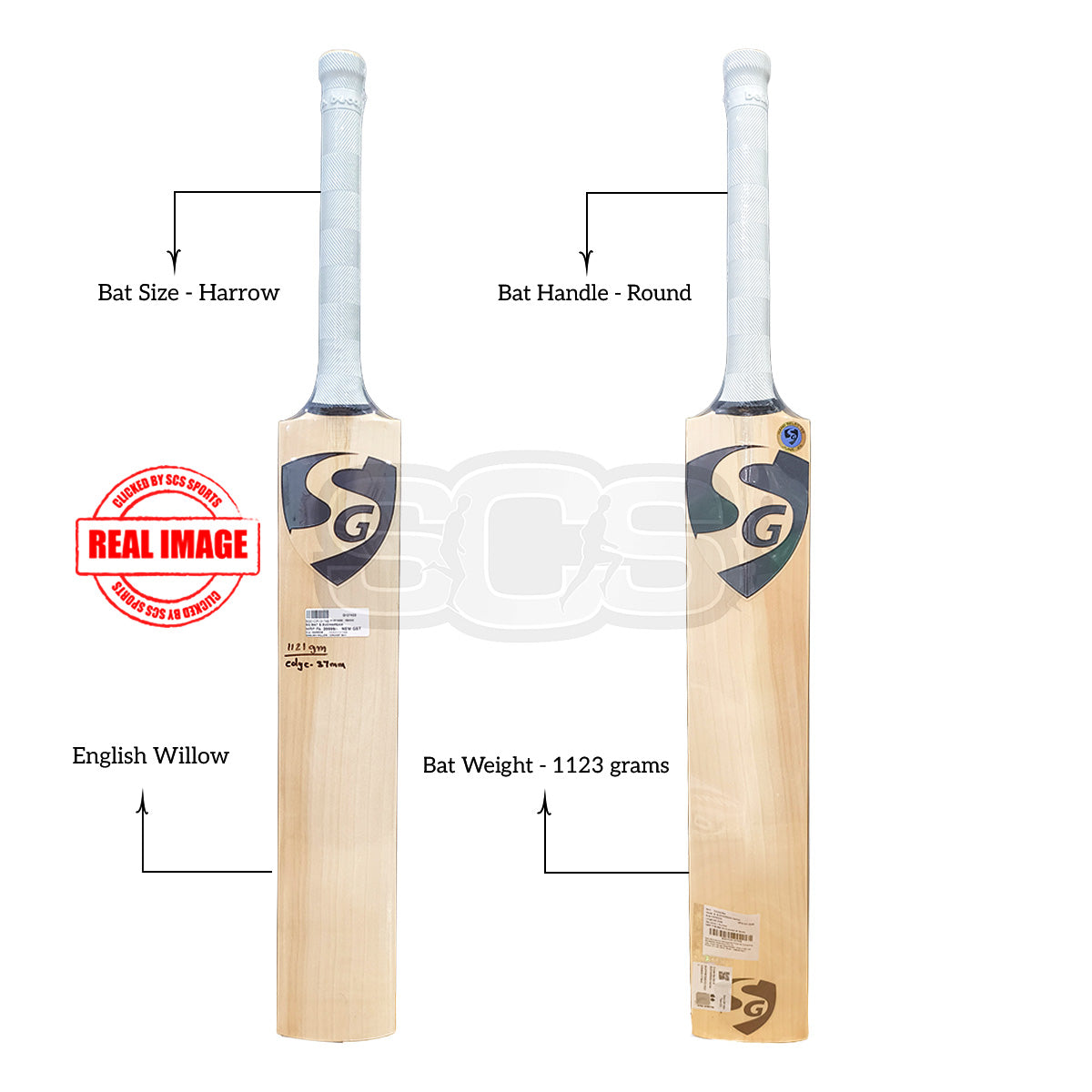 SG S.Sudharsan English Willow Cricket Bat (Harrow)