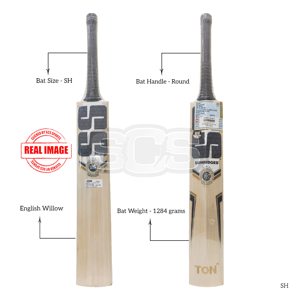 SS Heritage English Willow Cricket Bat