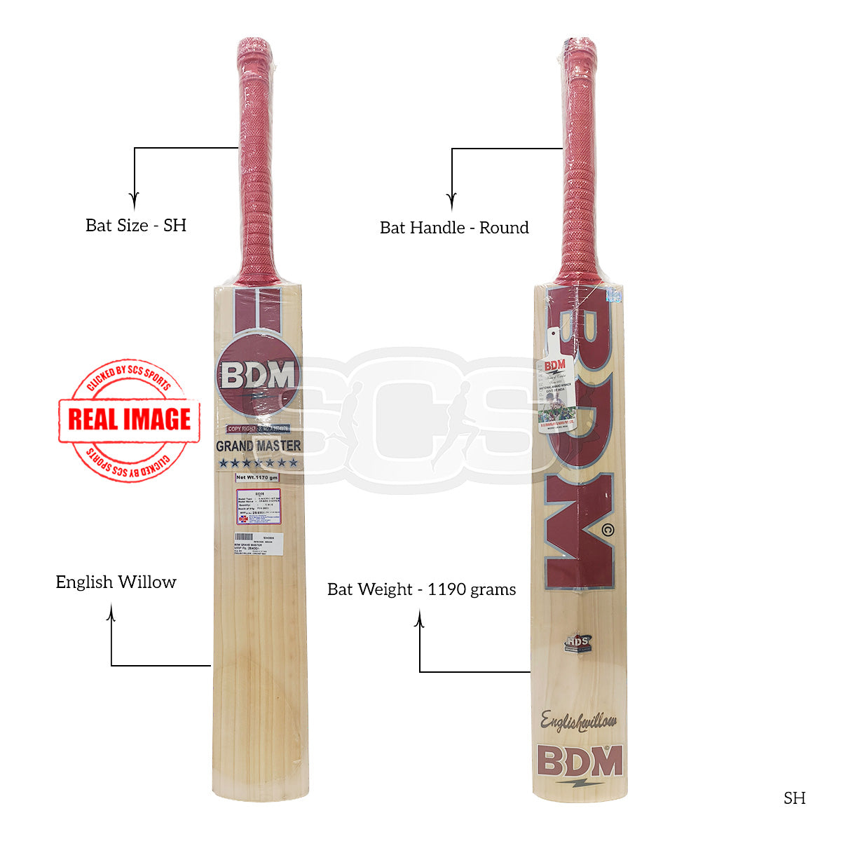 BDM Grand Master English Willow Cricket Bat
