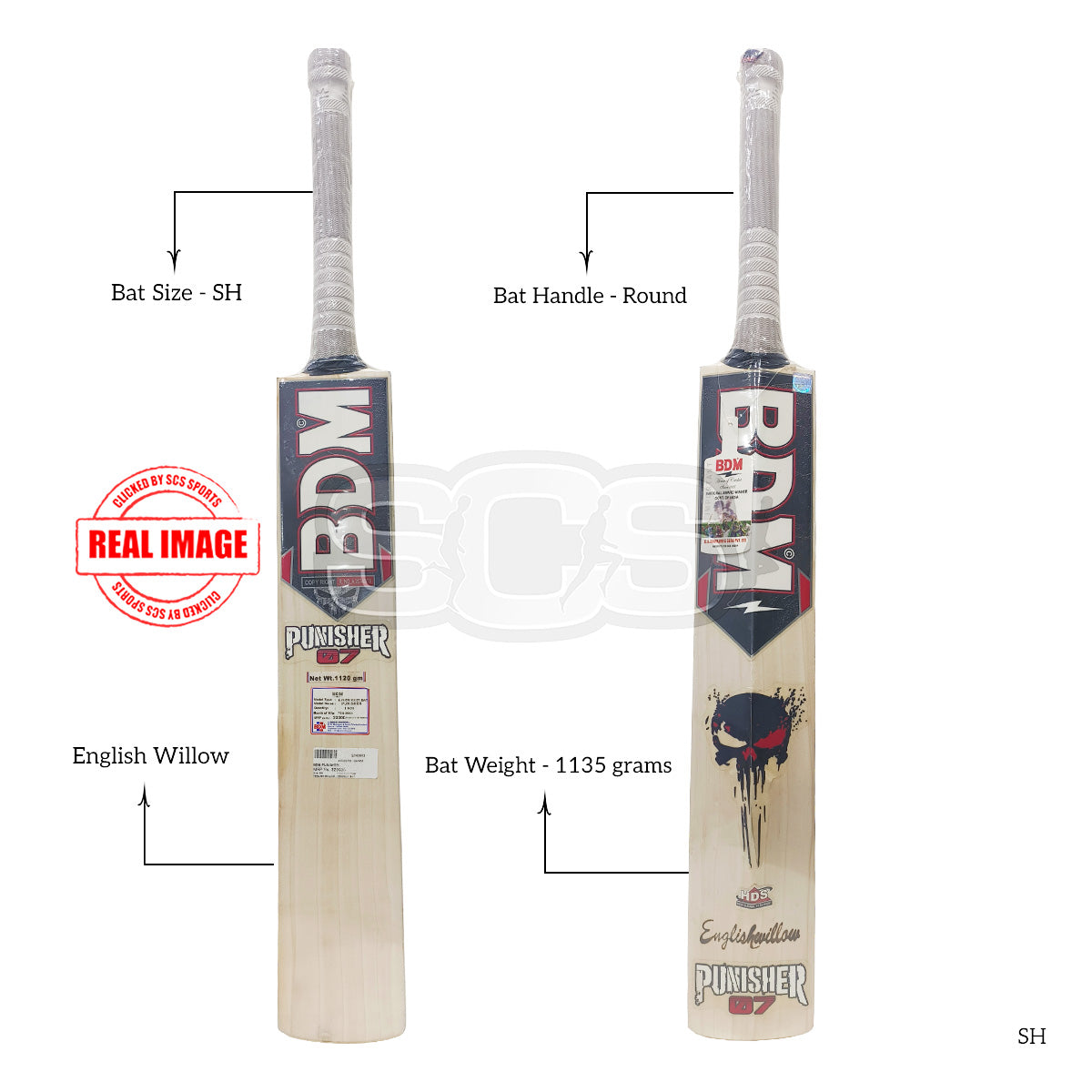BDM Punisher English Willow Cricket Bat