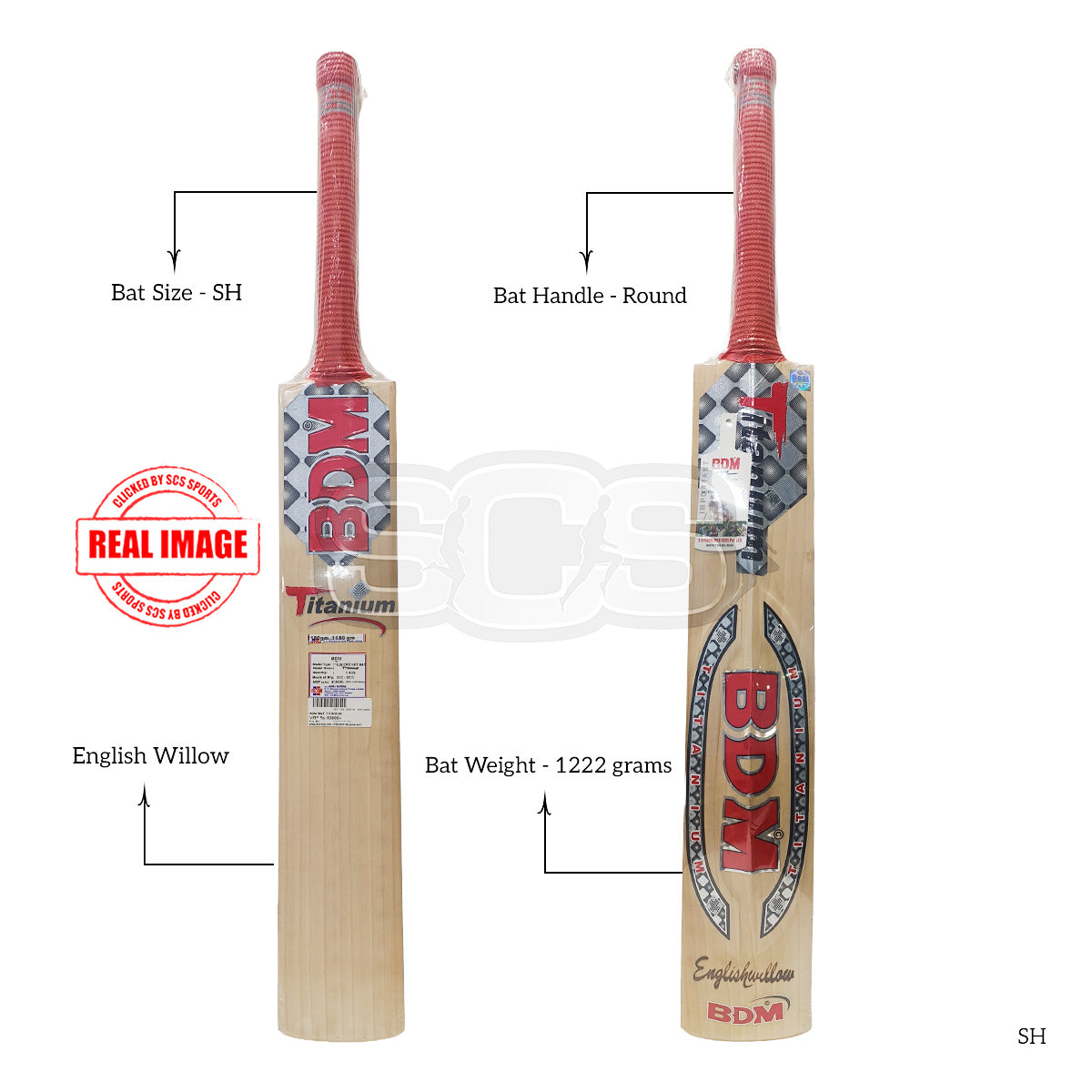 BDM Titanium English Willow Cricket Bat