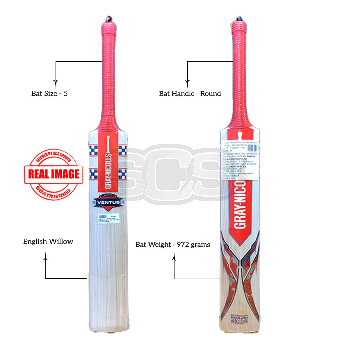 Gray-Nicolls GNX 1400 Ventus English Willow Cricket Bat (5)