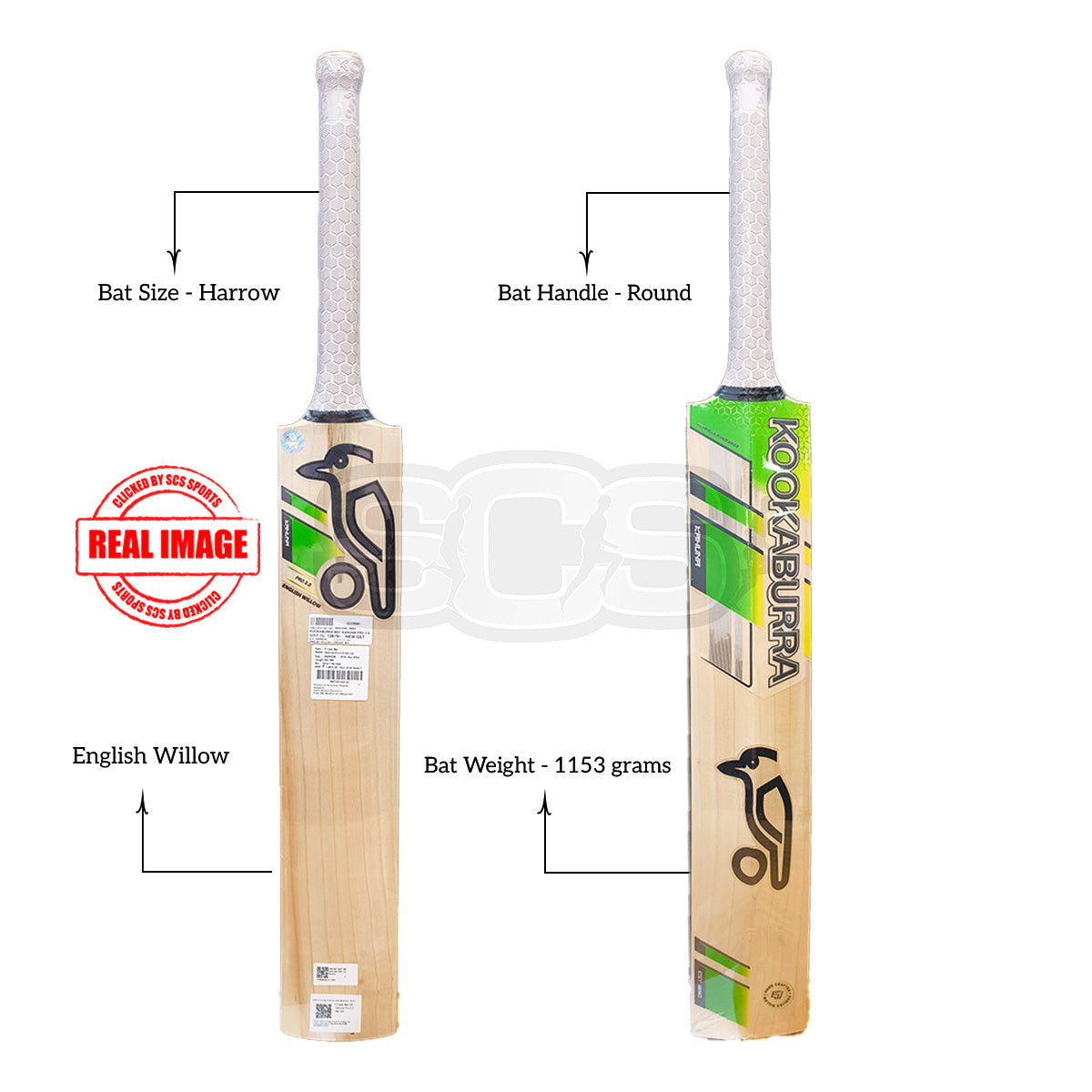 Kookaburra Kahuna Pro 3.0 English Willow Cricket Bat (Harrow)
