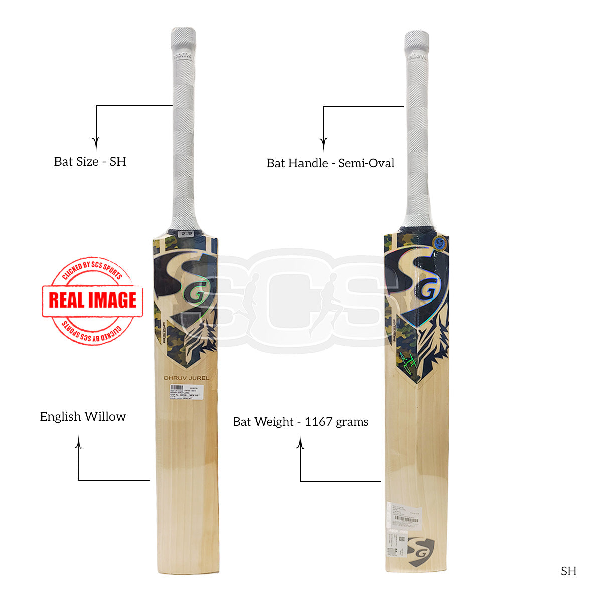 SG Dhruv Jurel English Willow Cricket Bat