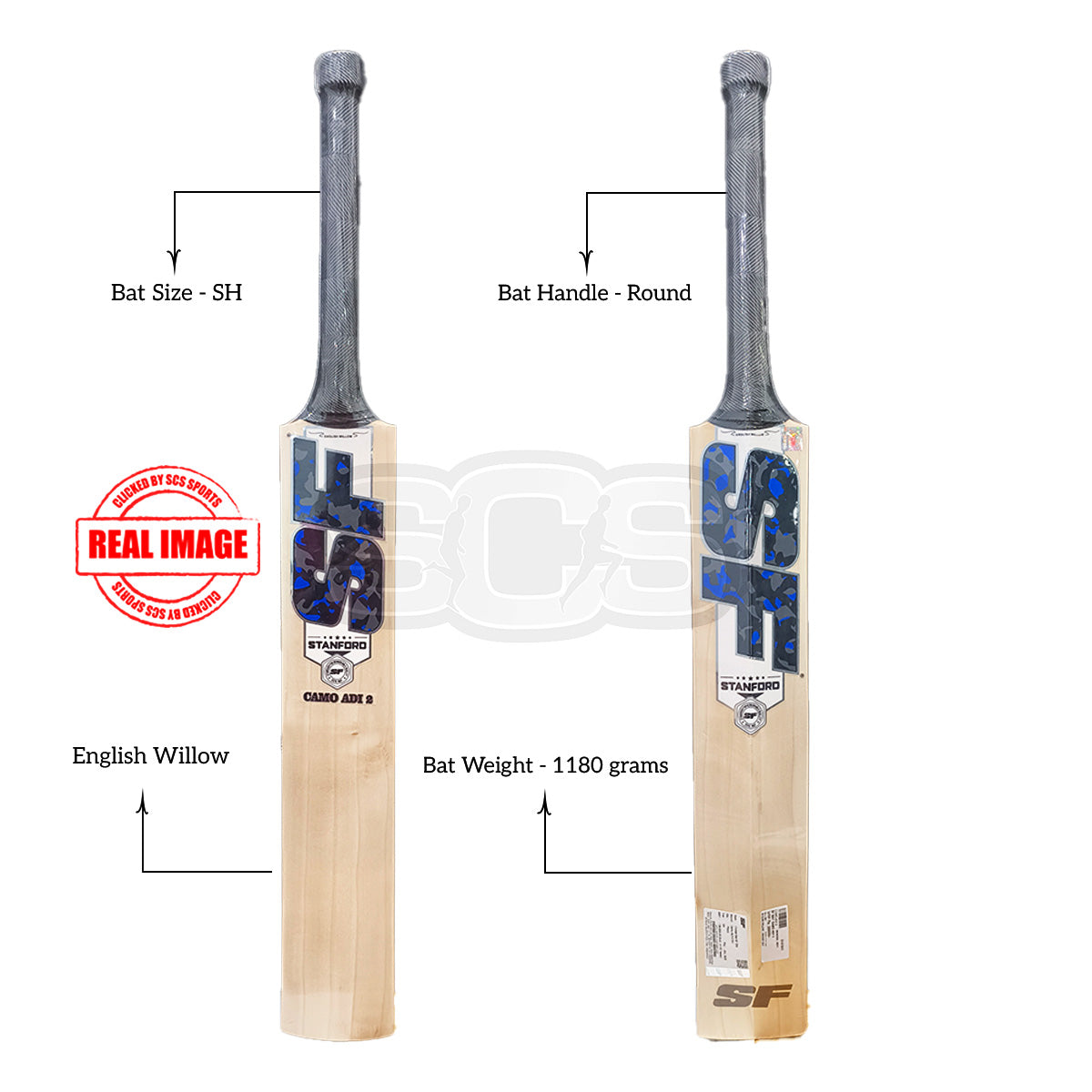 SF Camo-Adi 2 English Willow Cricket Bat