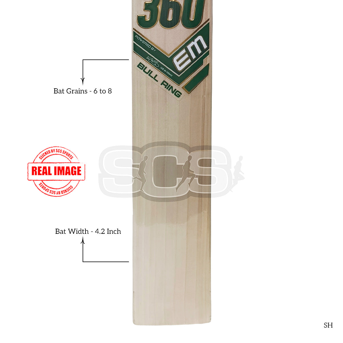 EM 360 Bull Ring English Willow Cricket Bat