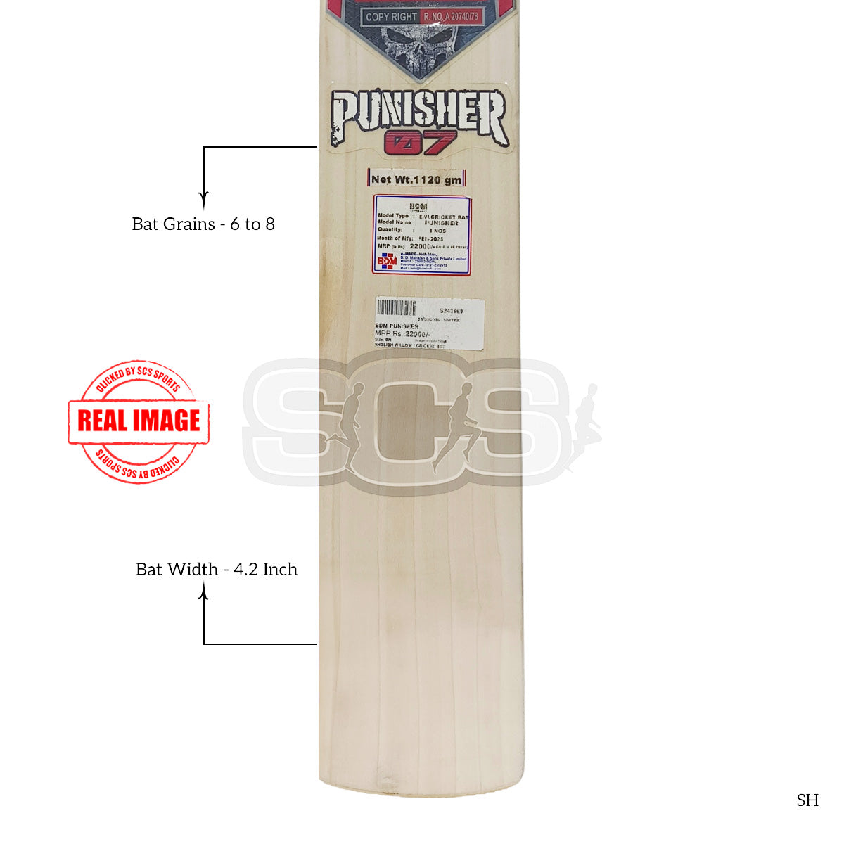 BDM Punisher English Willow Cricket Bat