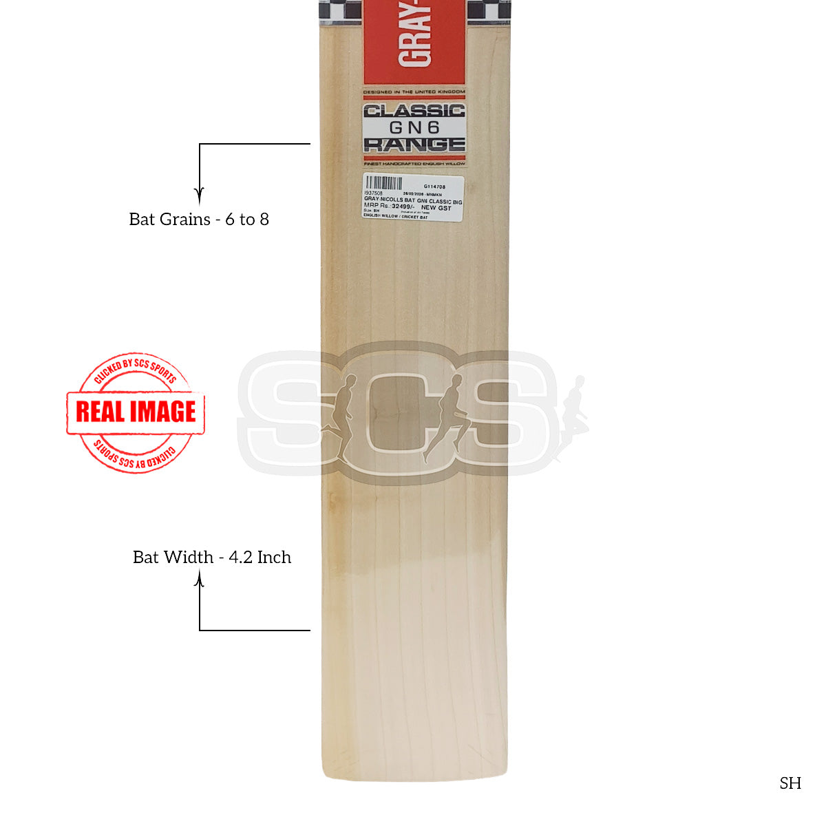 Gray-Nicolls GN6 Classic Big Edge English Willow Cricket Bat