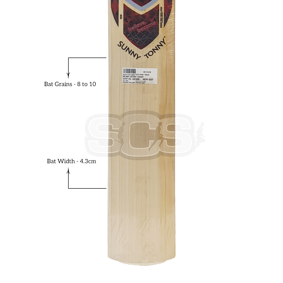 SG Sunny Tonny English Willow Cricket Bat