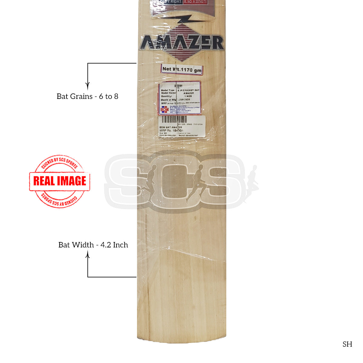 BDM Amazer English Willow Cricket Bat