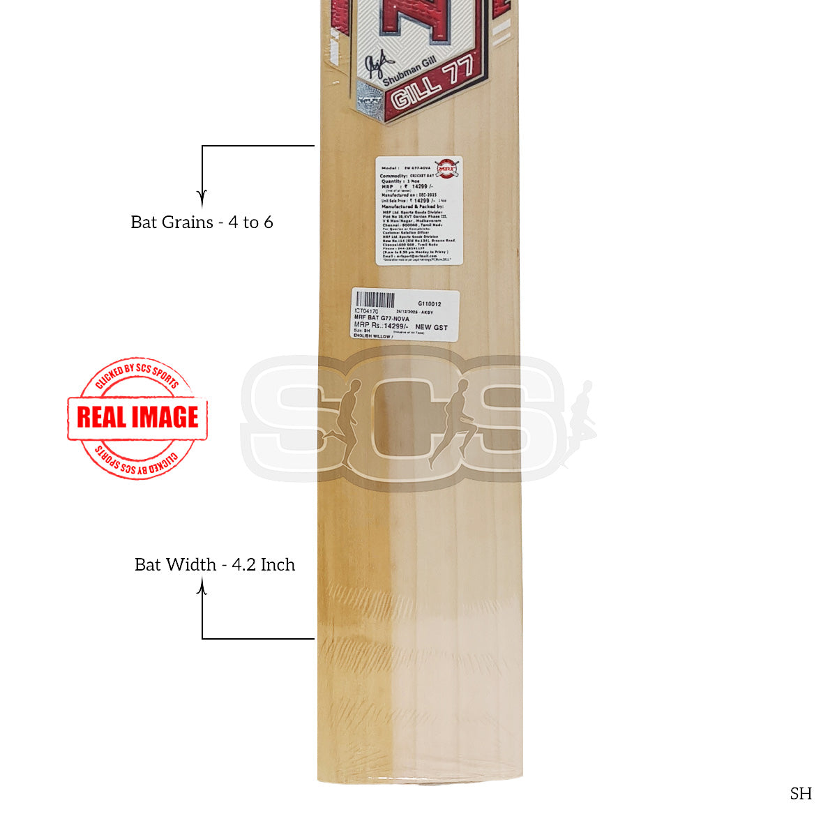 MRF G77-Nova English Willow Cricket Bat