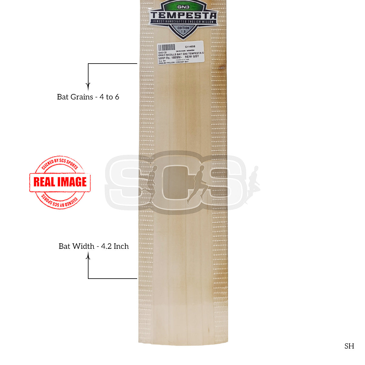 Gray-Nicolls GN3 Tempesta English Willow Cricket Bat