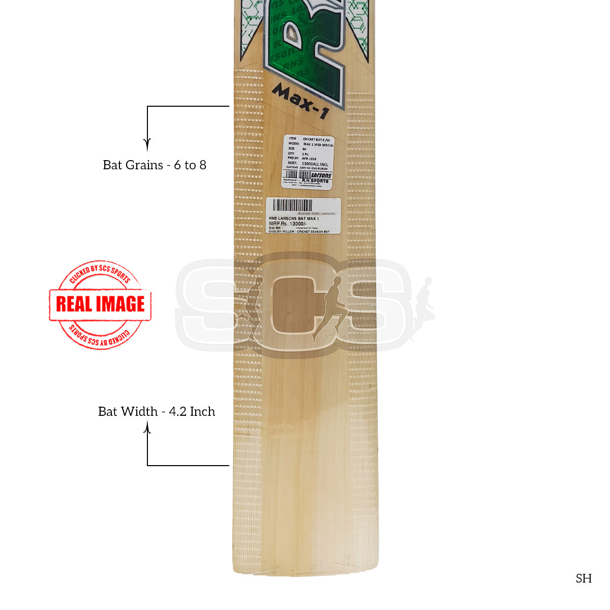 Buy RNS Larson Max 1 English Willow Cricket Bat Online - SCS Sports