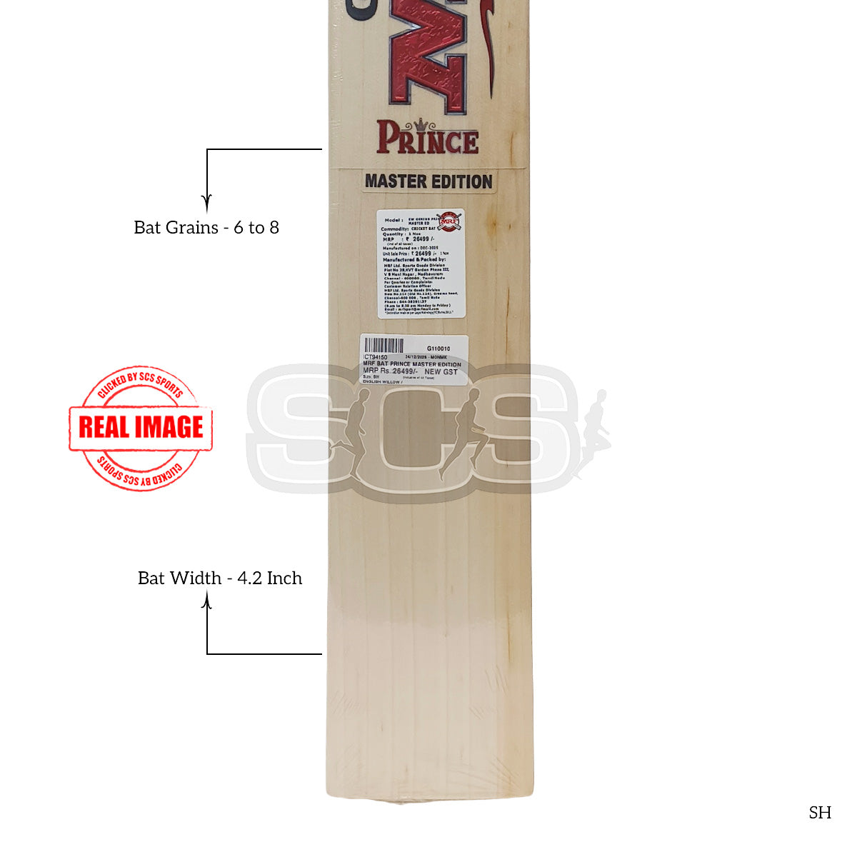 MRF Prince Master Edition English Willow Cricket Bat