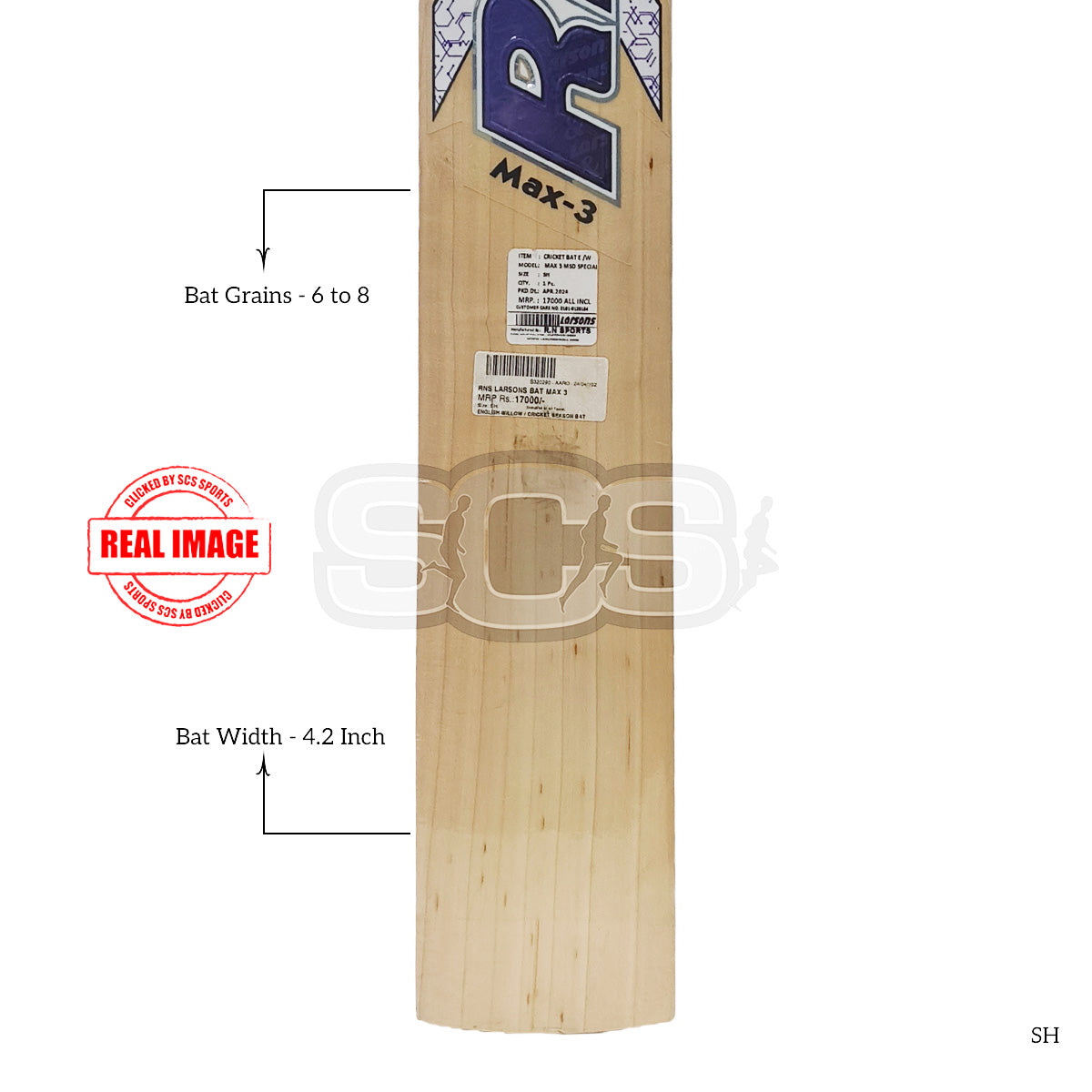 RNS Larson Max 3 English Willow Cricket Bat