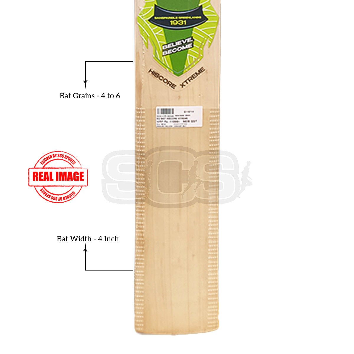 SG Hiscore Xtreme English Willow Cricket Bat (6)