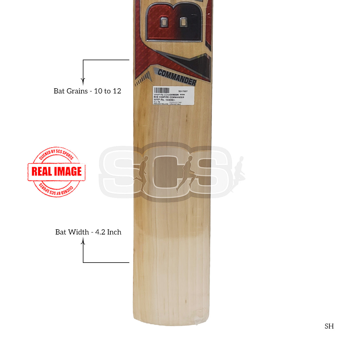 BAS Vampire Commander English Willow Cricket Bat