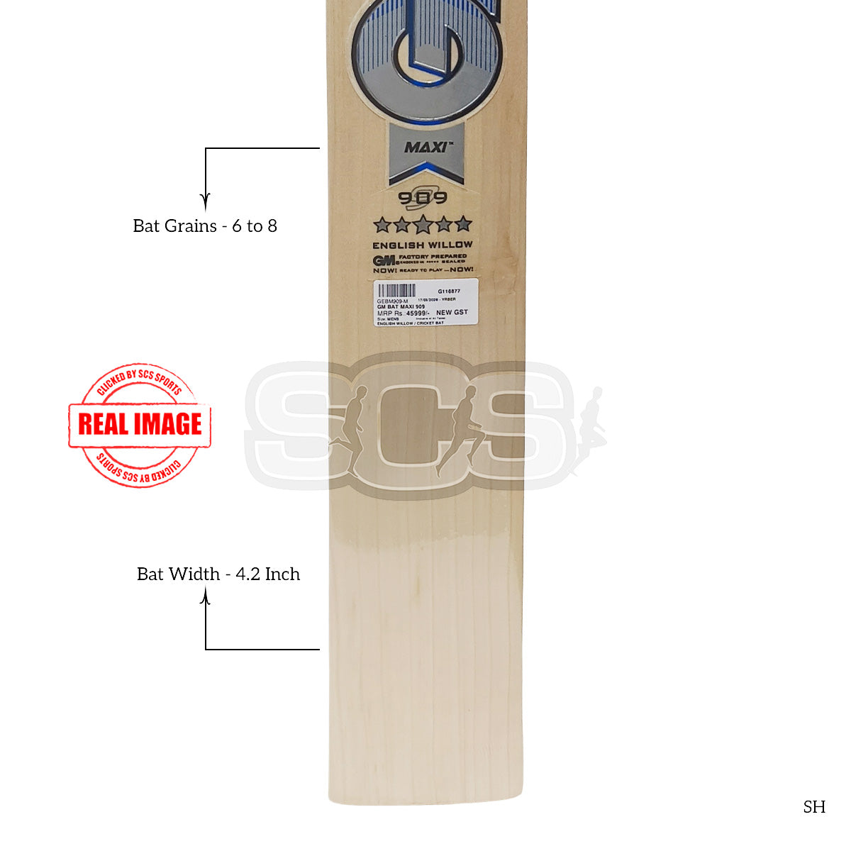 GM Maxi 909 English Willow Cricket Bat