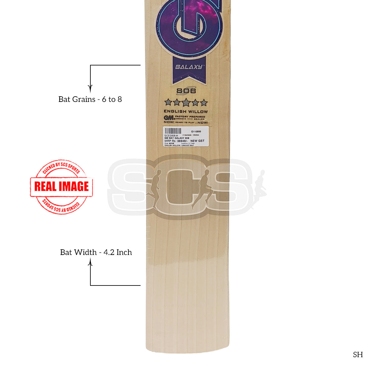 GM Galaxy 808 English Willow Cricket Bat