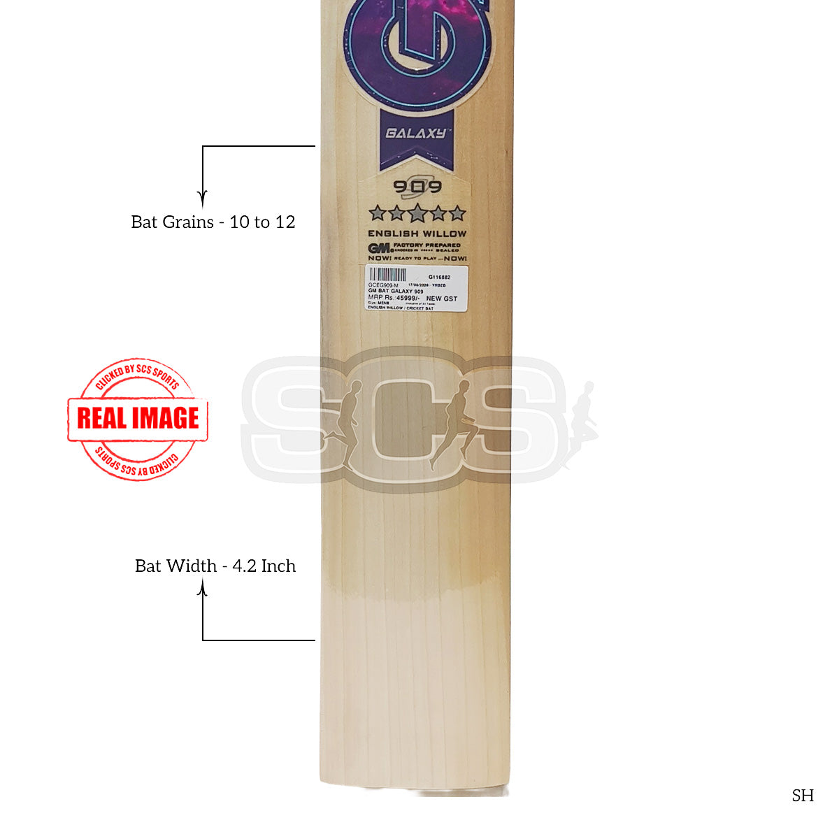 GM Galaxy 909 English Wilow Cricket Bat
