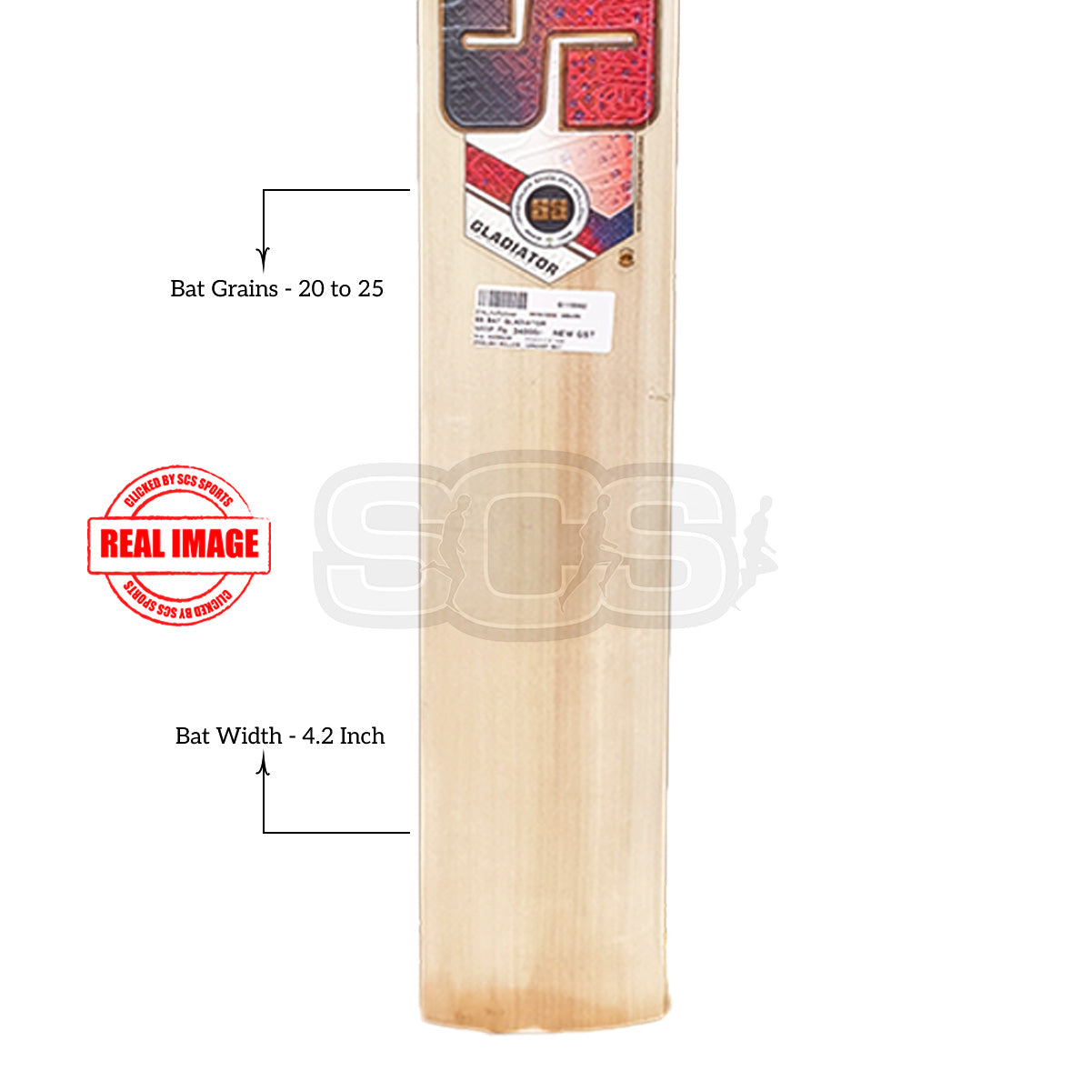 SS Gladiator English Willow Cricket Bat (Harrow)