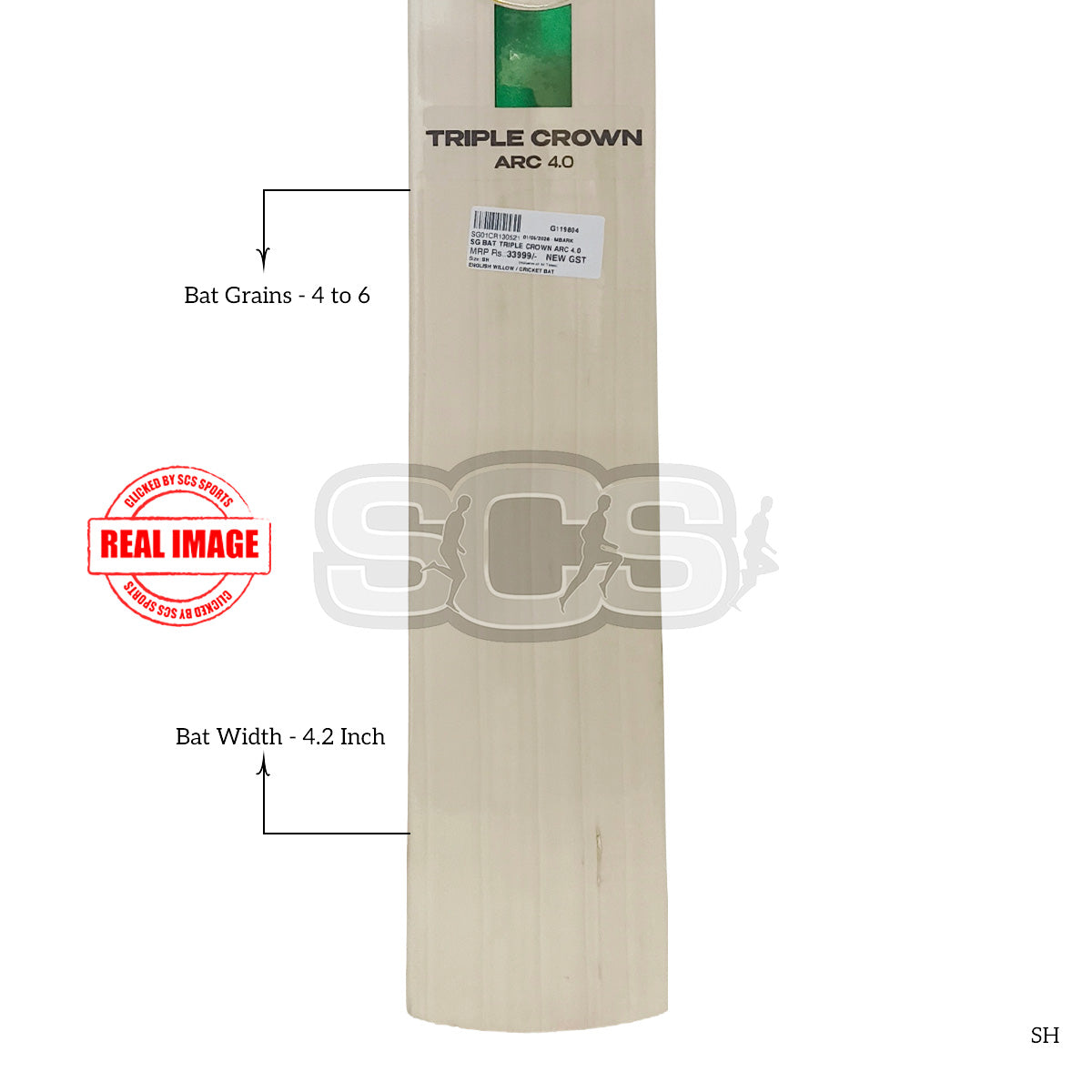 SG Triple Crown Arc 4.0 English willow Cricket Bat