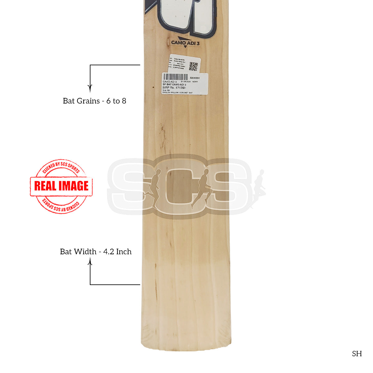 SF Camo-Adi 3 English Willow Cricket Bat