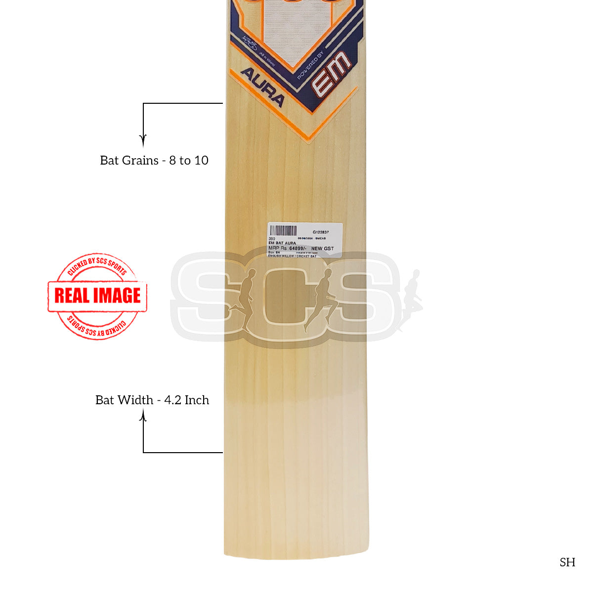 EM Aura English Willow Cricket Bat