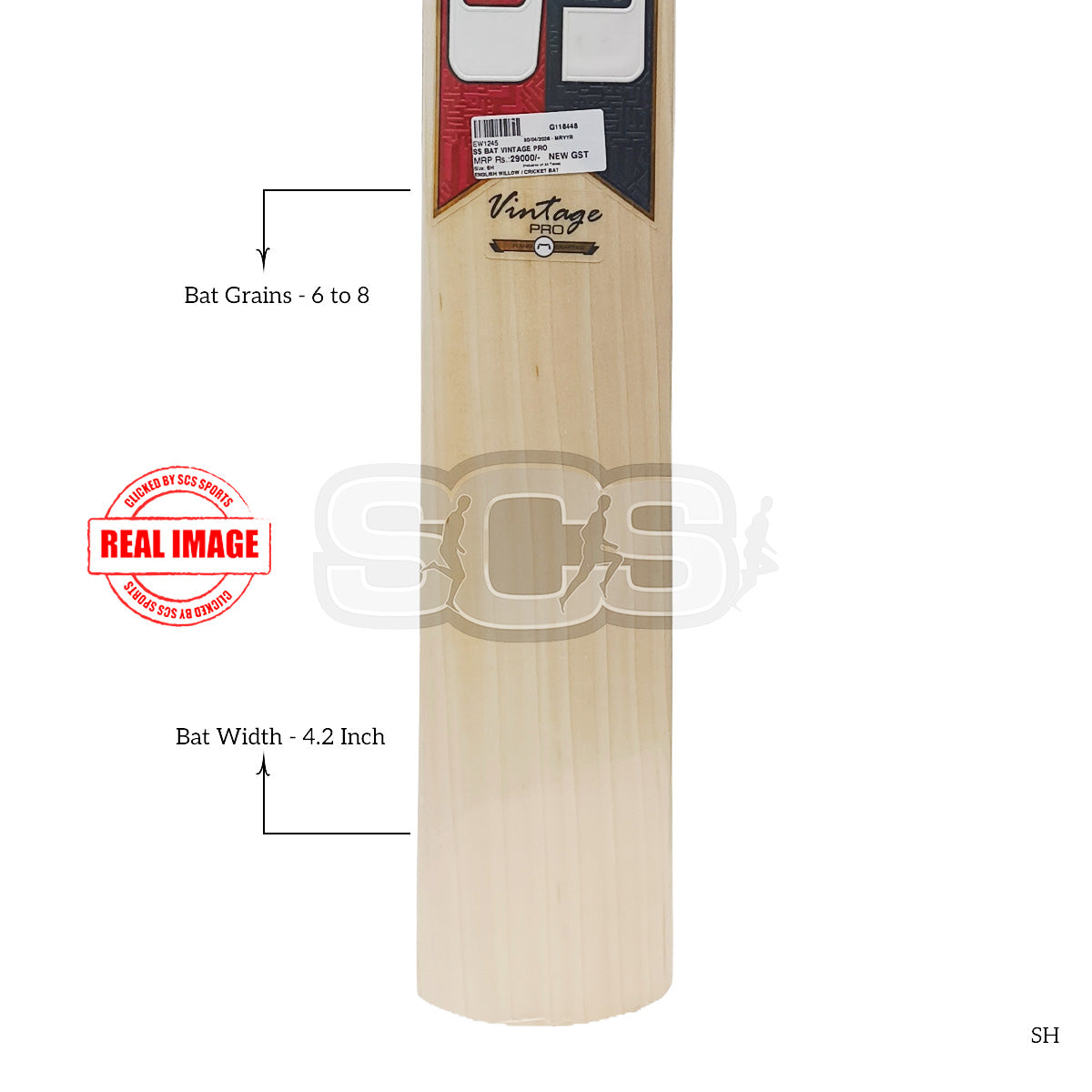 SS Vintage Pro English Willow Cricket Bat