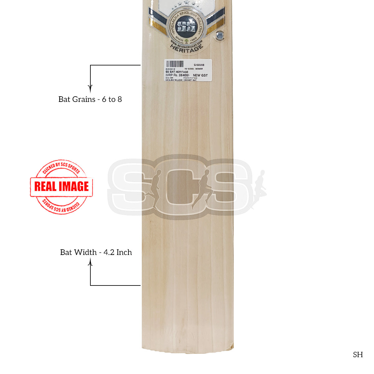 SS Heritage English Willow Cricket Bat