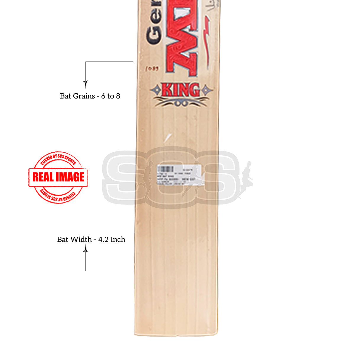 MRF King English Willow Cricket Bat (Harrow)