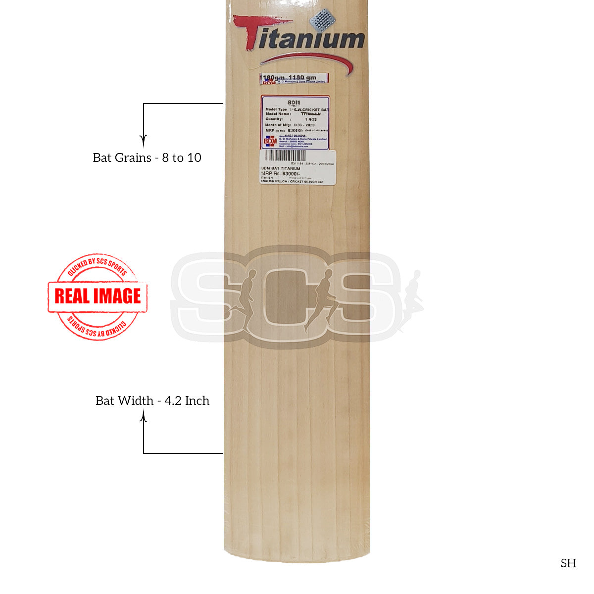 BDM Titanium English Willow Cricket Bat