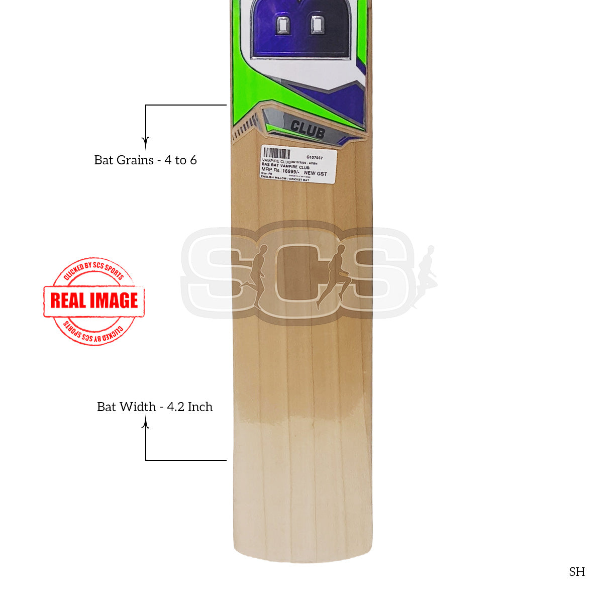 BAS Vampire Club English Willow Cricket Bat