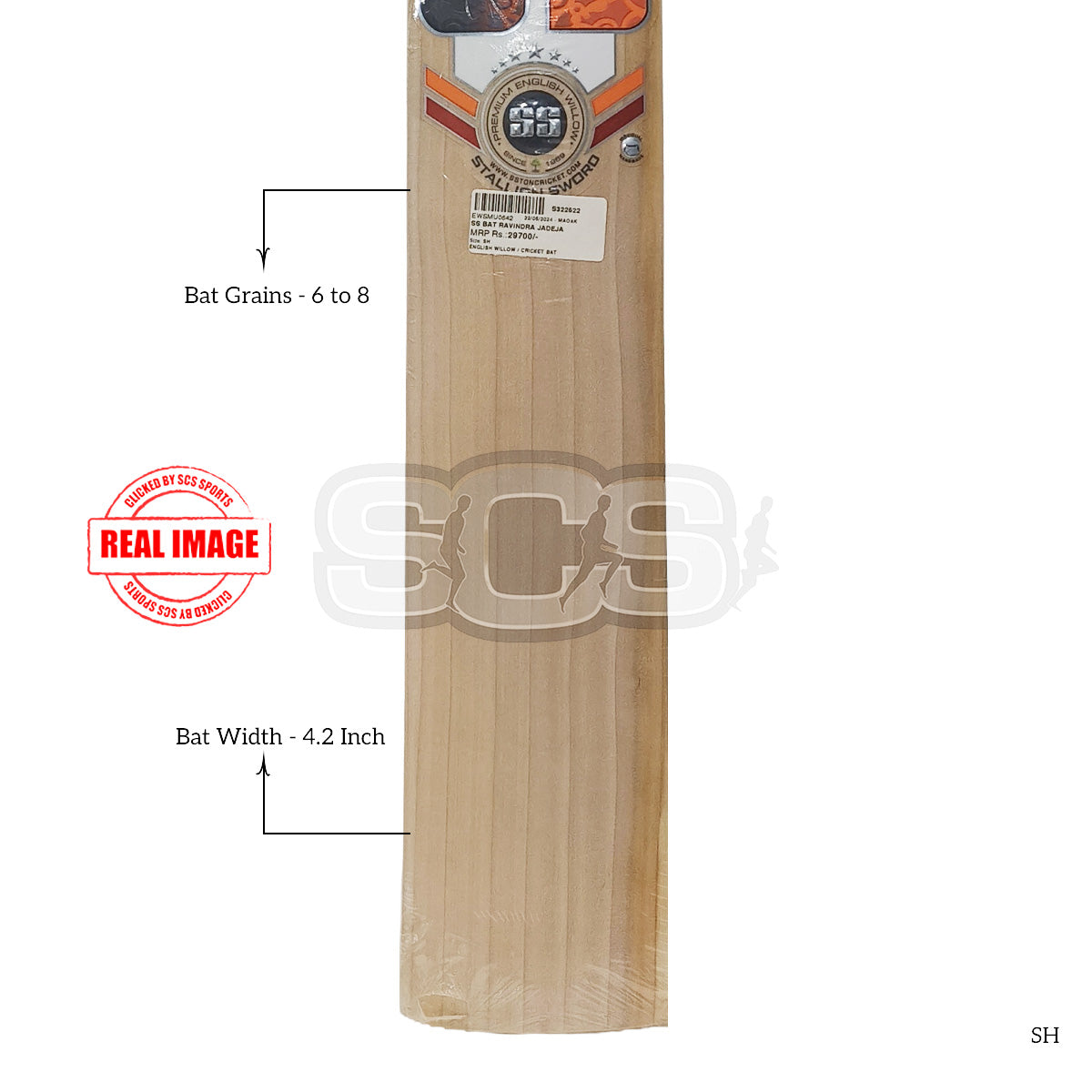 SS Ravindra Jadeja English Willow Cricket Bat
